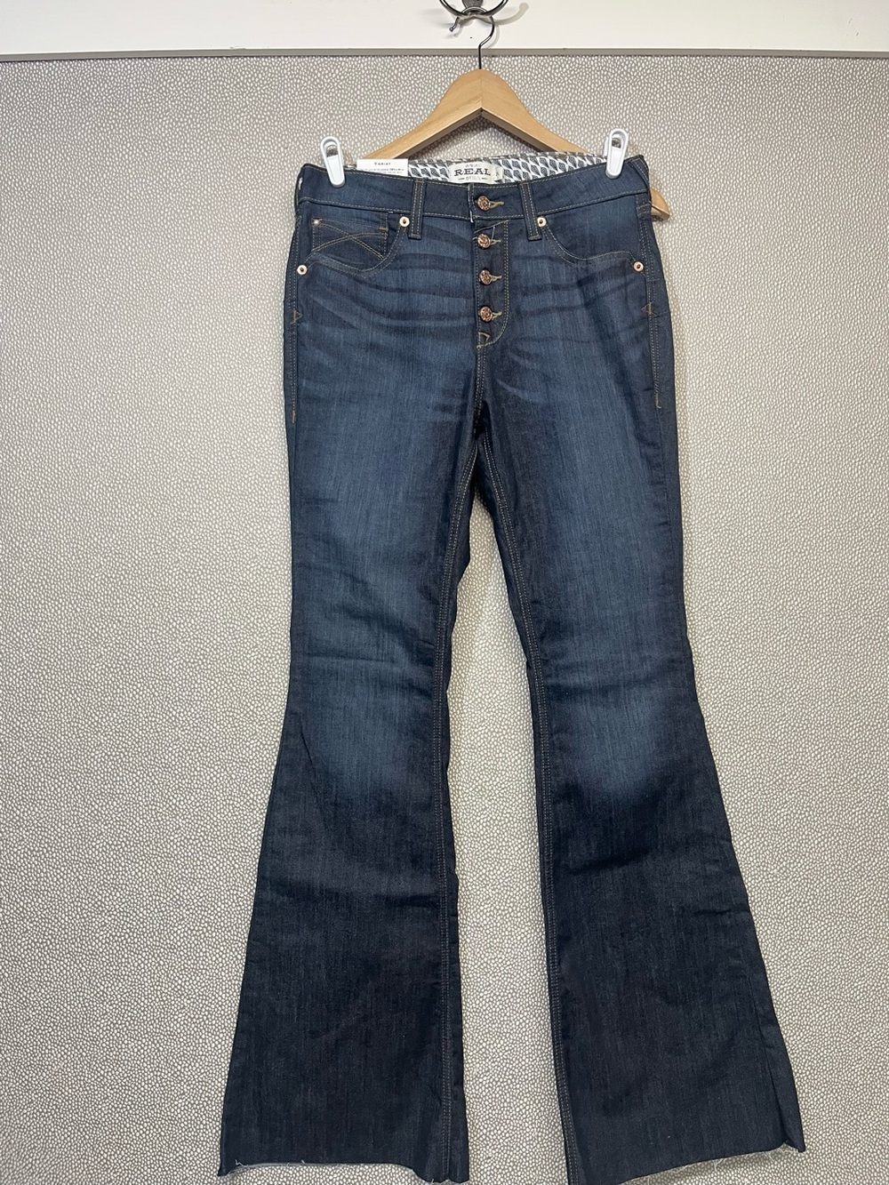🆕 29 Long Ariat REAL High Rise Flare Jeans Dark Blue Denim NWT